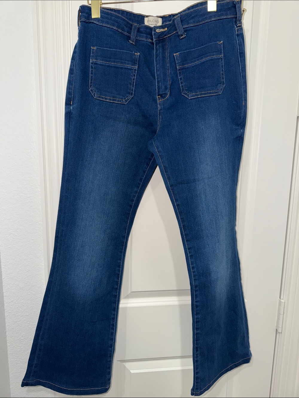 Pilcro Dark Blue High-Rise Jeans from Anthropologie